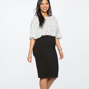 Eloquii 9-5 black stretch pencil skirt NWT size 28